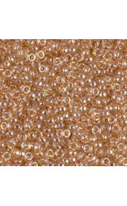 Miyuki rocailles Perlen 11/0 - Light smoky topaz gold luster 11-2439